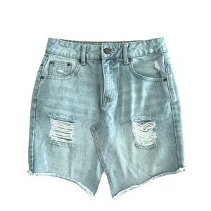 Forever 21 Denim Asymmetrical Skirt Size 25